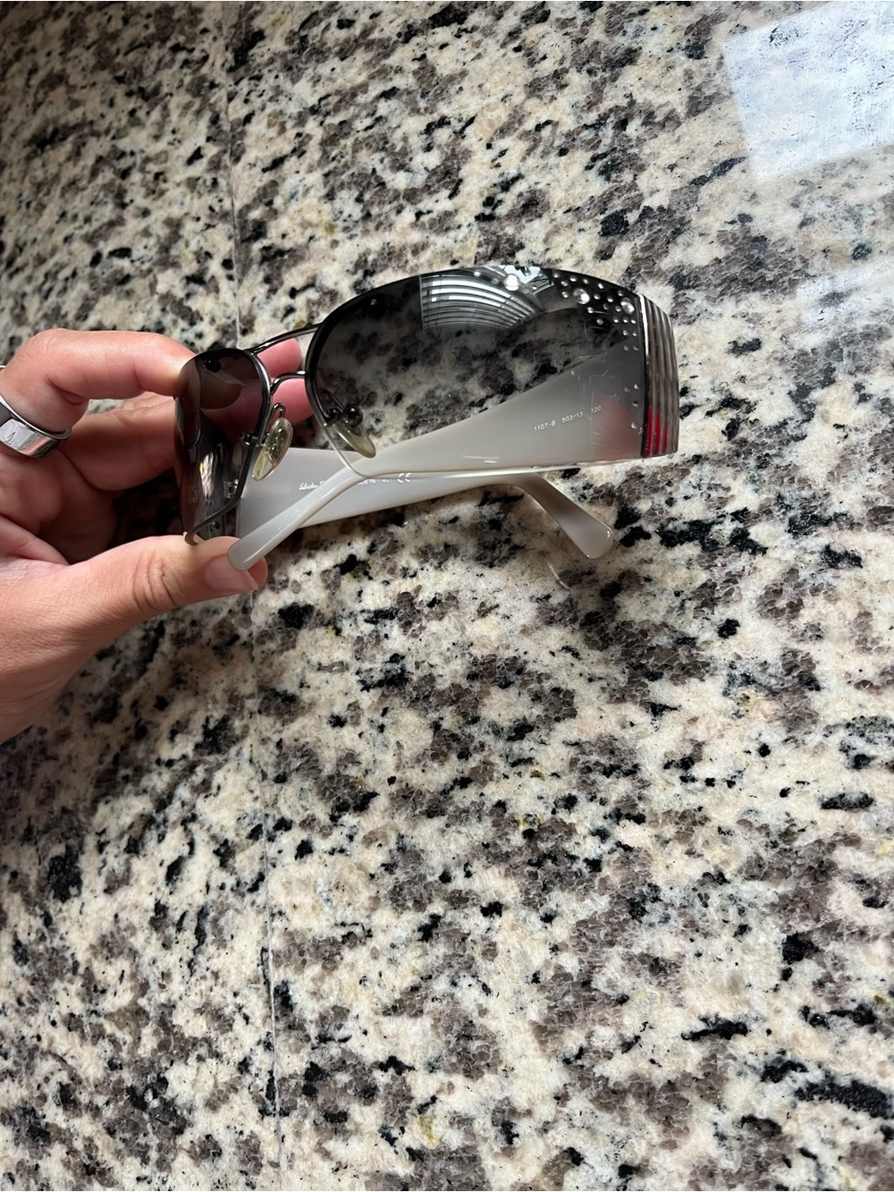 Salvatore Ferragamo Swarovski Crystal Sunglasses